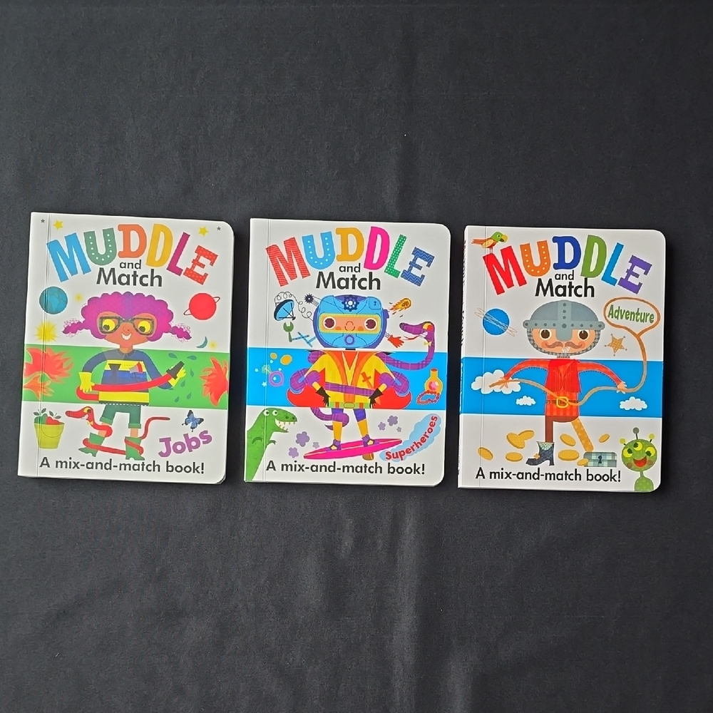 Colorful Muddle and Match Adventure Book Set